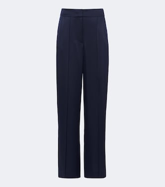 Weite High-Rise Hose Kyra aus Satin | Simkhai