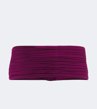 Plissé satin belt | Valentino Garavani