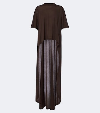 T-shirt asymétrique en coton mélangé | Balenciaga