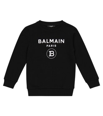 Bedrucktes Sweatshirt aus Baumwolle | Balmain Kids