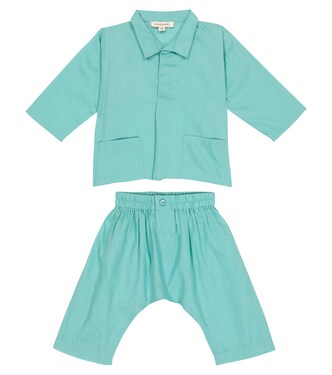 Baby Set Manta Ray aus Hemd und Hose | Caramel