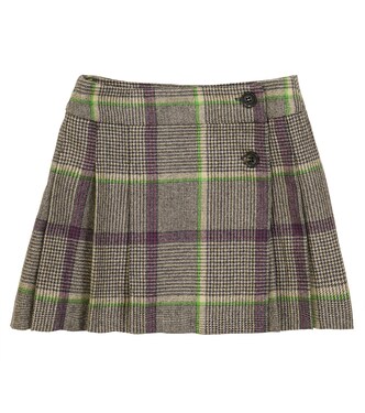 Jupe Talissa en laine à carreaux | Bonpoint