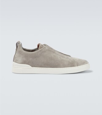 Triple Stitch suede sneakers | Zegna