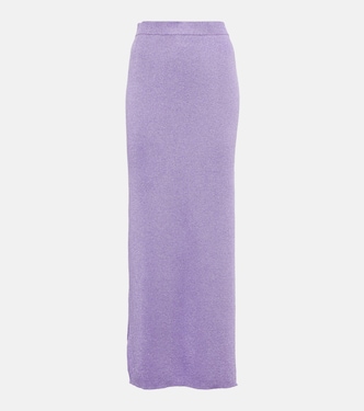 Falda midi de punto metalizado | Dodo Bar Or