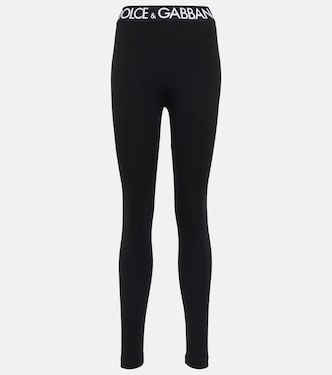 Logo cotton-blend leggings | Dolce&Gabbana