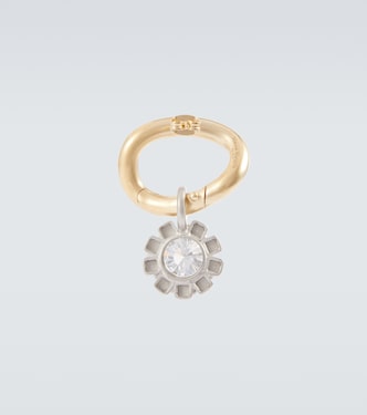 Embellished brass single earring | Maison Margiela