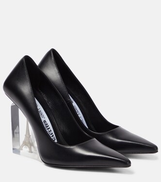 x Jean Paul Gaultier leather wedge pumps | Jimmy Choo