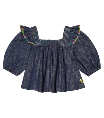 Alight denim top | Zimmermann Kids