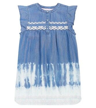 Embroidered gathered denim dress | Scotch & Soda Kids