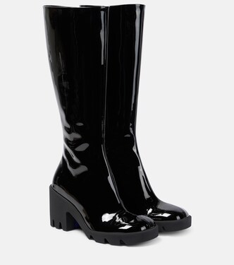 Botas altas Stride de charol | Burberry