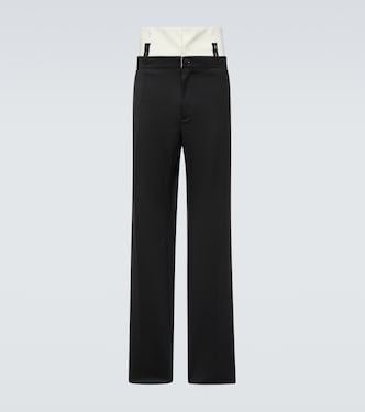 Pantaloni regular in twill di misto lana | Dolce&Gabbana