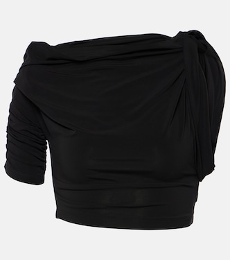 Le Haut Drapeado jersey crop top | Jacquemus
