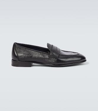 Appia grained leather penny loafers | Brioni