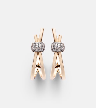 Pomellato Together 18kt rose gold earrings with diamonds | Pomellato