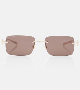 Horsebit rectangular sunglasses | Gucci