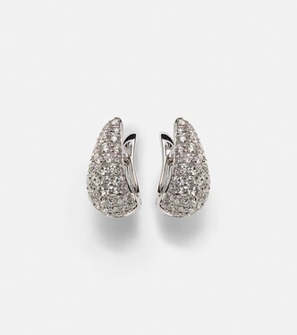 Boucles d'oreilles Claw en or blanc et diamants | Anita Ko