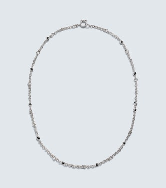 Collar Gravity Estrella de plata de ley bañada en oro blanco de 18 ct con diamantes | Spinelli Kilcollin