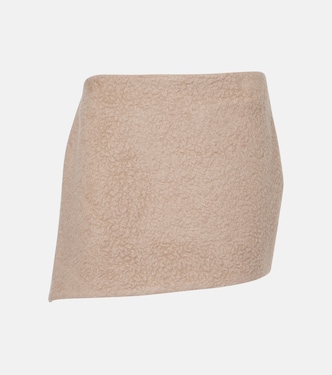 Asymmetric alpaca and wool miniskirt | Givenchy