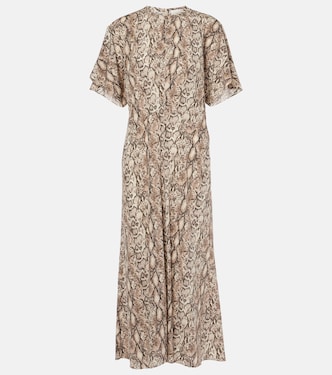 Keany printed silk-blend midi dress | Isabel Marant