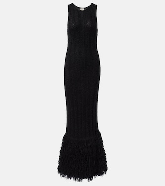 Fiore silk and cashmere maxi dress | Khaite