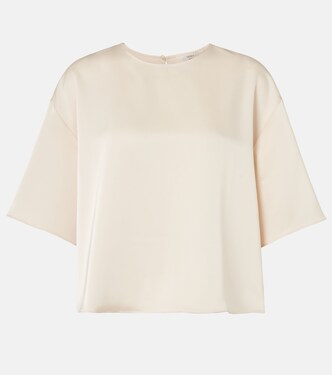 T-shirt oversize Barb en satin | Leset