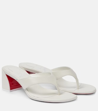 Janetonga 55 leather thong sandals | Christian Louboutin