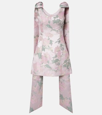 Robe Gita en brocart à fleurs | Markarian