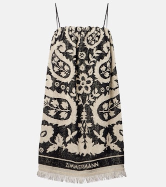 Vestido corto Rhiannon de rizo de algodón | Zimmermann