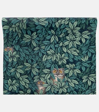 x Cole & Son Foglie e Civette wallpaper | Fornasetti