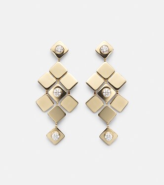Boucles d’oreilles Tiles Temple en or 18 ct et diamants | Ileana Makri