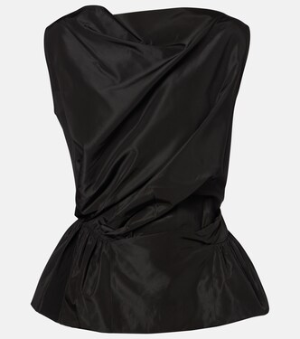 Draped taffeta top | Simone Rocha