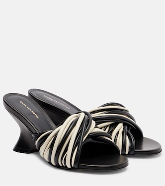 Wedge-Pantoletten 75 aus Leder | Dries Van Noten
