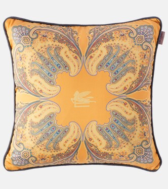 Kiri paisley printed cotton cushion | Etro