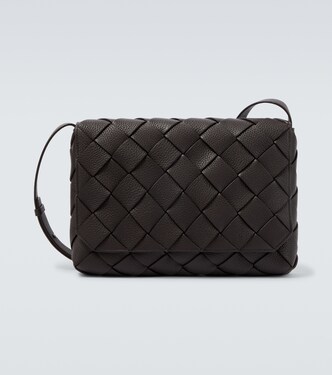 Diago Large leather crossbody bag | Bottega Veneta