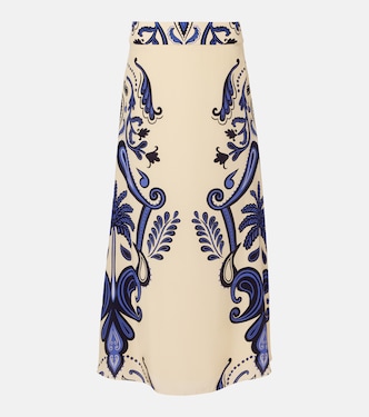 Paisley silk maxi skirt | Johanna Ortiz