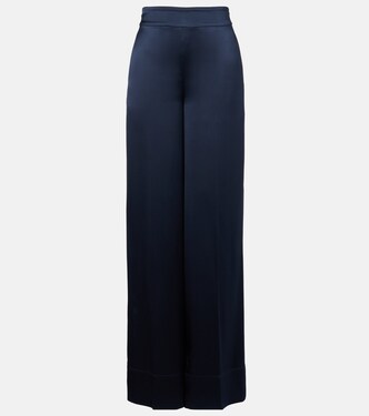 Dijon silk satin wide-leg pants | Joseph