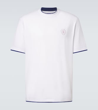 Logo cotton jersey T-shirt | Brunello Cucinelli