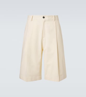 Bermuda-Shorts Fowld aus Baumwolle und Leinen | Studio Nicholson