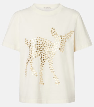 Embellished cotton jersey T-shirt | JW Anderson