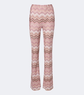 Pantalon évasé à motif zigzag | Missoni