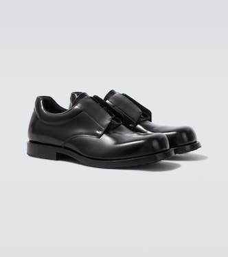 Brushed leather Derby shoes | Balenciaga