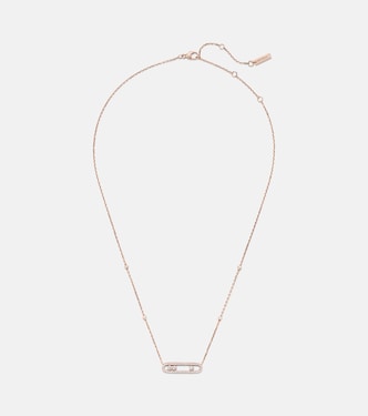 Baby Move 18kt rose gold necklace with diamonds | Messika
