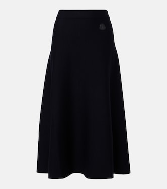 Falda midi en mezcla de lana | Moncler