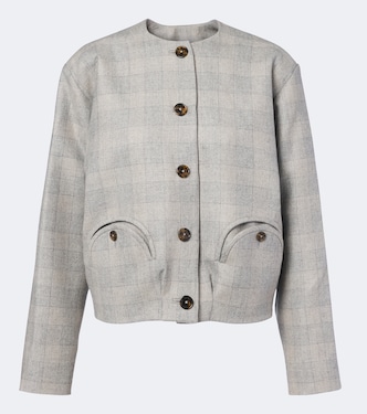 Altai checked wool, silk, and cashmere jacket | Blazé Milano