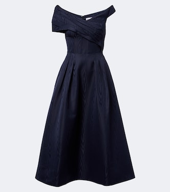 Vestido midi asimétrico Sapphire | Rebecca Vallance