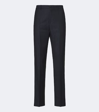 Jacquard virgin wool straight pants  | Etro