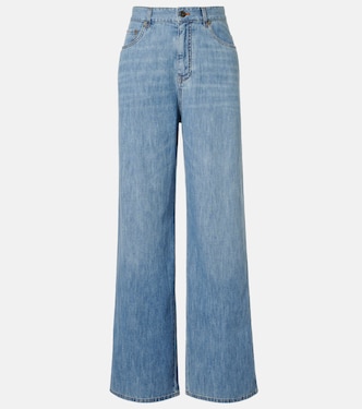 Chambray wide-leg pants | Miu Miu