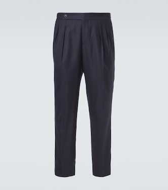 Wool and silk straight pants | Brunello Cucinelli