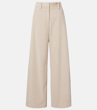 Pantaloni a gamba larga in velluto a coste | Brunello Cucinelli