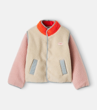 Jacke Colourblocked aus Teddyfleece | Tinycottons